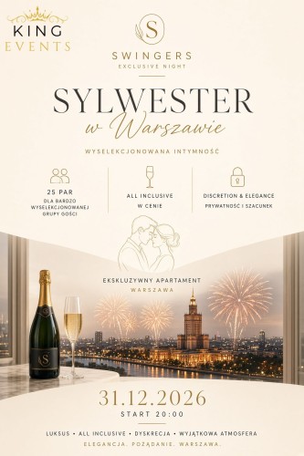 31.12.2026r I SYLWESTER VIP DLA PAR APARTAMENT WARSZAWA 