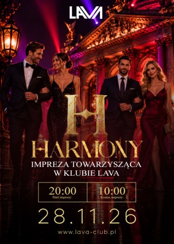 28.11.26r | HARMONY EVENT — OFICJALNA IMPREZA TOWARZYSZĄCA W KLUBIE LAVA SEX PARTY | PARA
